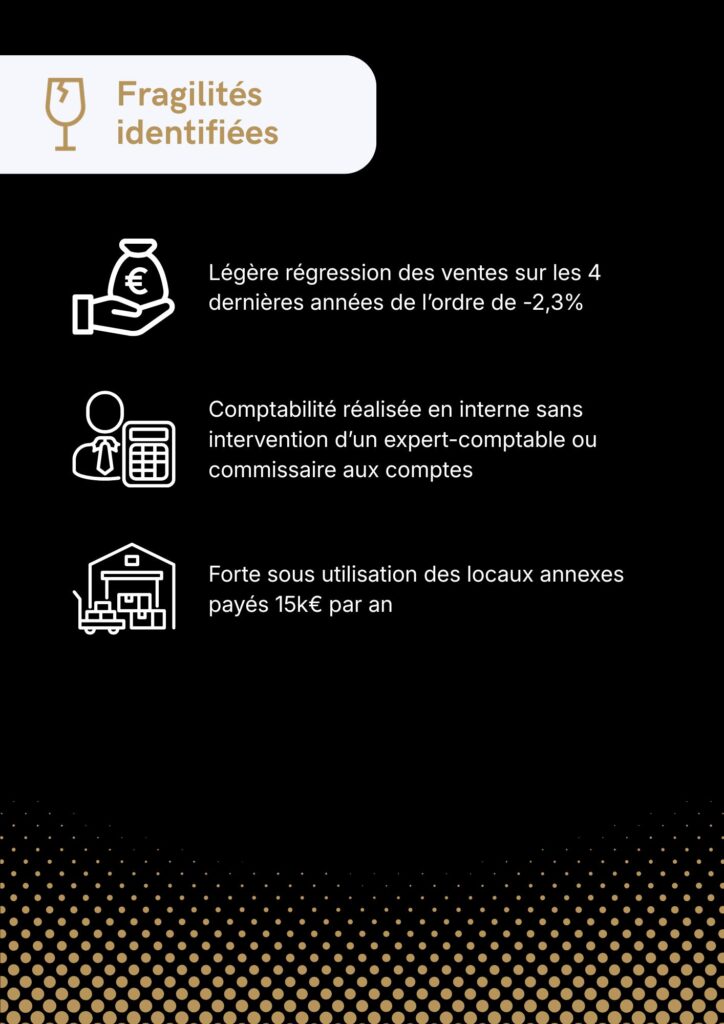 Etude de cas - Emballage - Fragilités identifiées